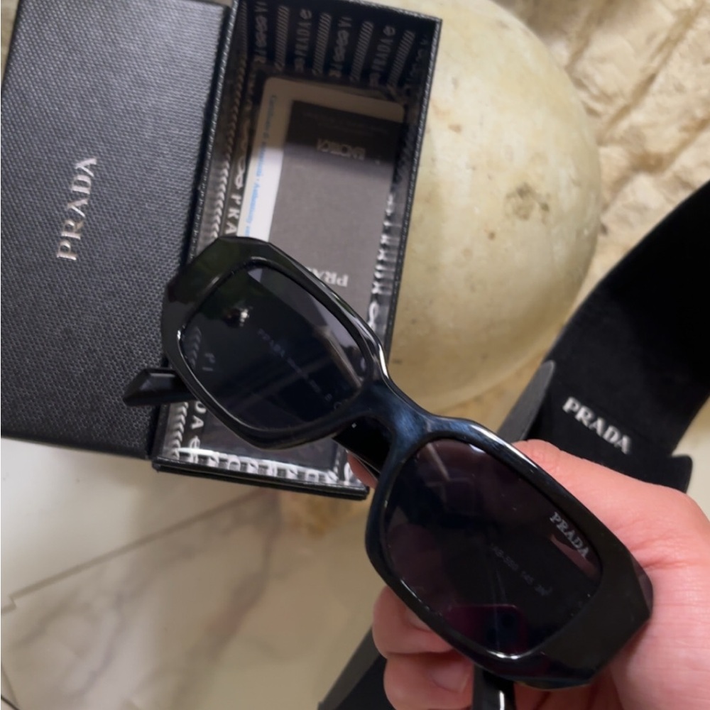 Prada Sleek Black Sunglasses (AUTHENTIC)